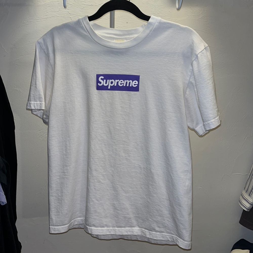 SUPREME purple box logo tshirt 2017 release